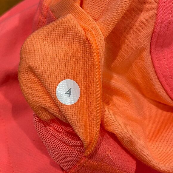 Lululemon Scoop Neck Tank Luon in Coral Orange Size 4 - Picture 10 of 10